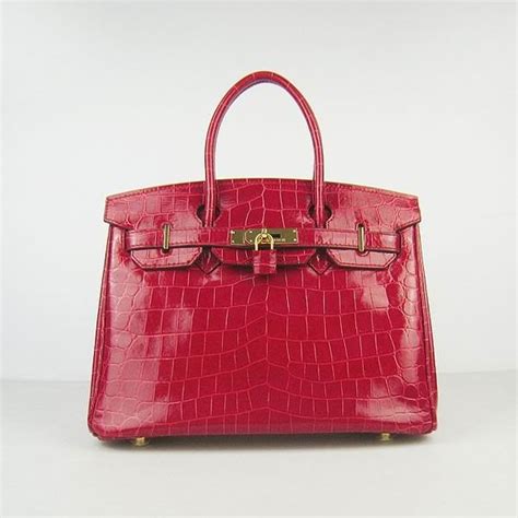 Borse Hermès in Coccodrillo Rosso 